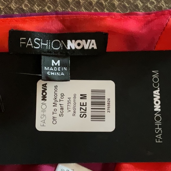 🌼FOR BUNDLE ONLY🌼Fashion Nova Off To Mykonos Scarf Top - Picture 10 of 10